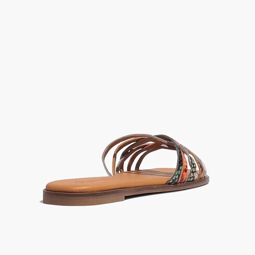 The Tracie Crisscross Slide Sandal in Snake Embossed
Leather Women’s Size 6 - Picture 3 of 8